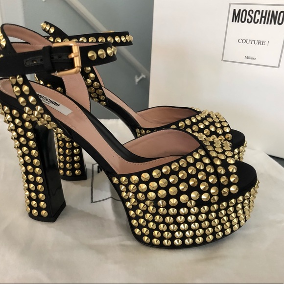 Moschino studded platform heels size 39 - Picture 4 of 5